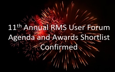 11th Annual RMS User Forum and Awards Event – Agenda and Awards Shortlist Confirmed