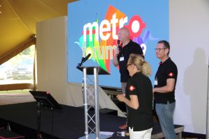Photo of Rob Morgan, Chris Ferns and Karen Dyke at Metro Forum 2019